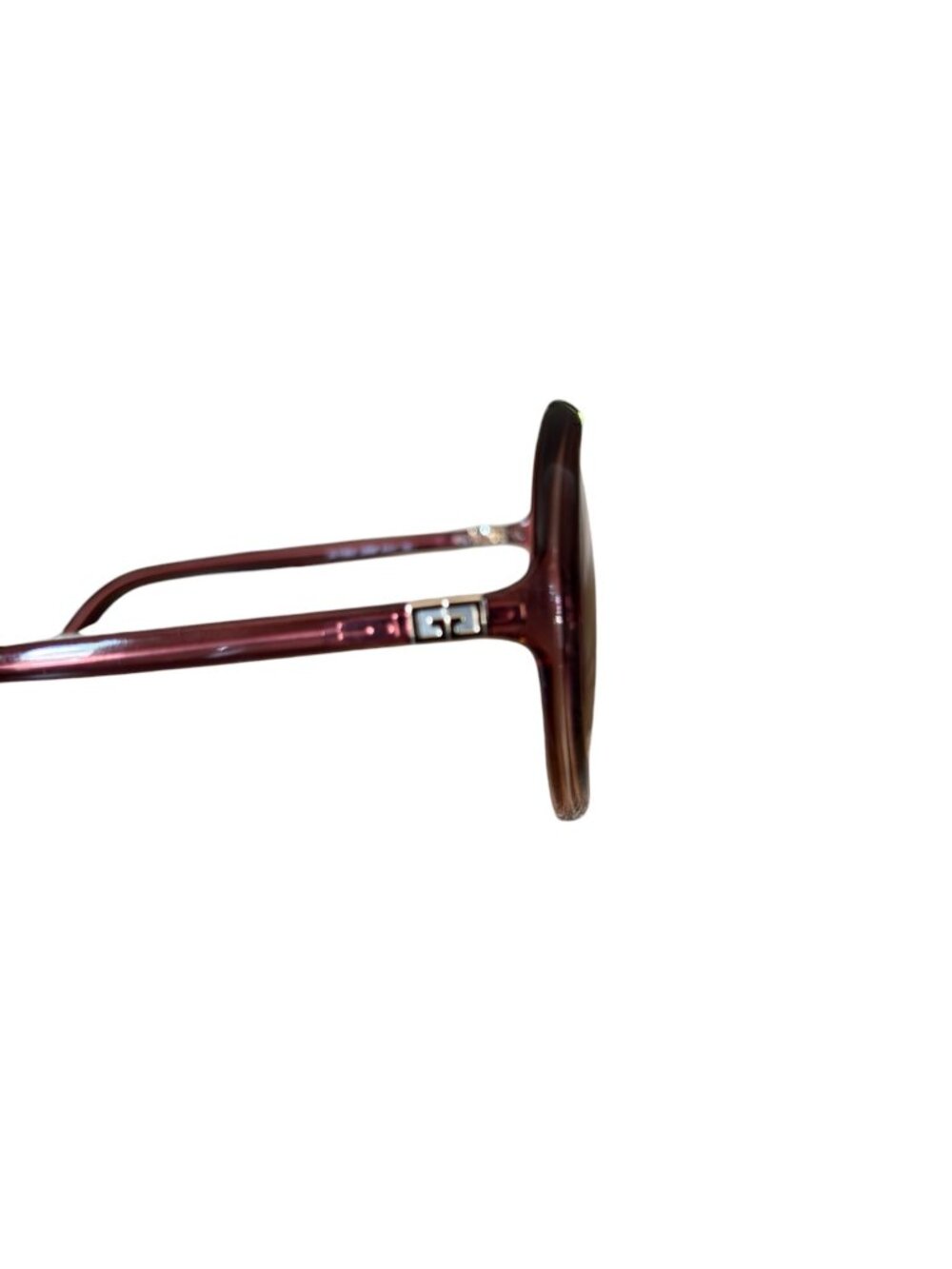 Women's Givenchy Oversized Round Ombre' Burgundy Peach Gradient Tinted Sunglasse - Picture 15 of 16